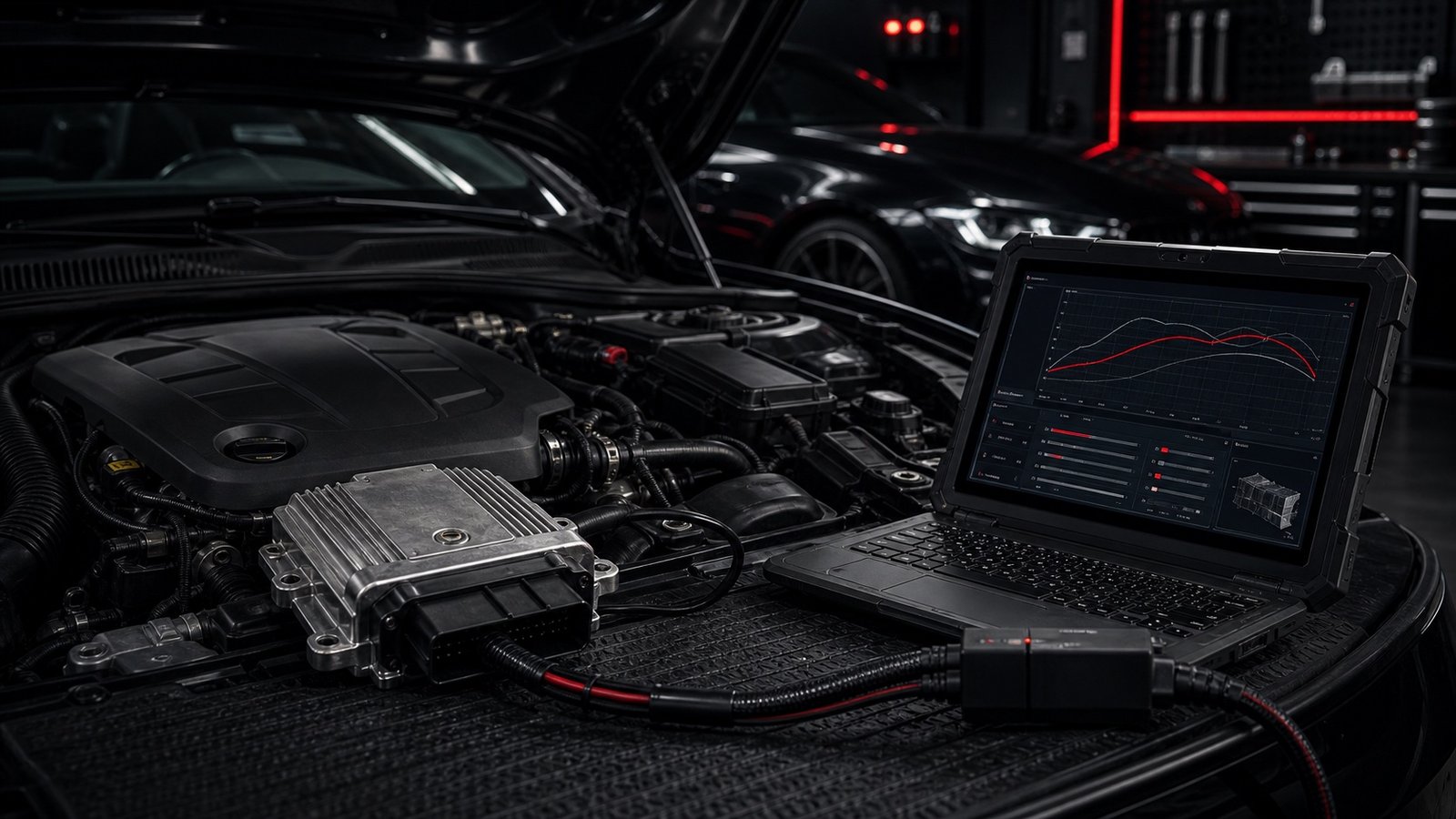 Motorsteuergerät und Diagnosegerät für Chiptuning