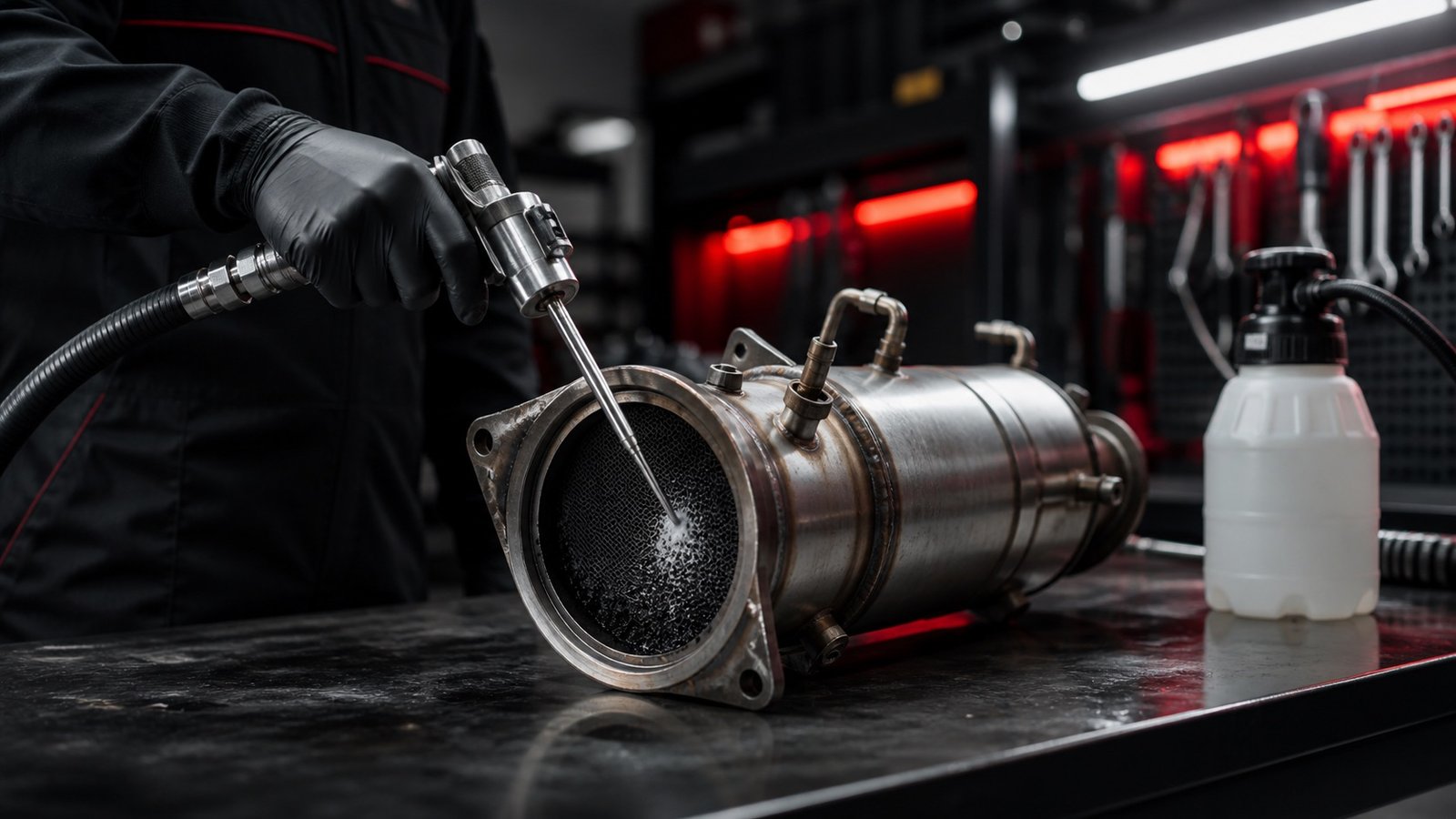 Chemische DPF-Reinigung in der Werkstatt